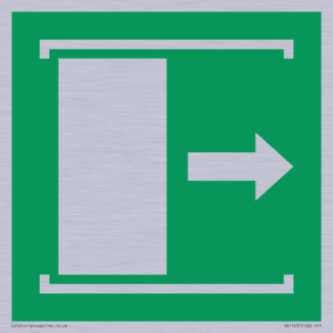 E033 safe condition door slides right to open